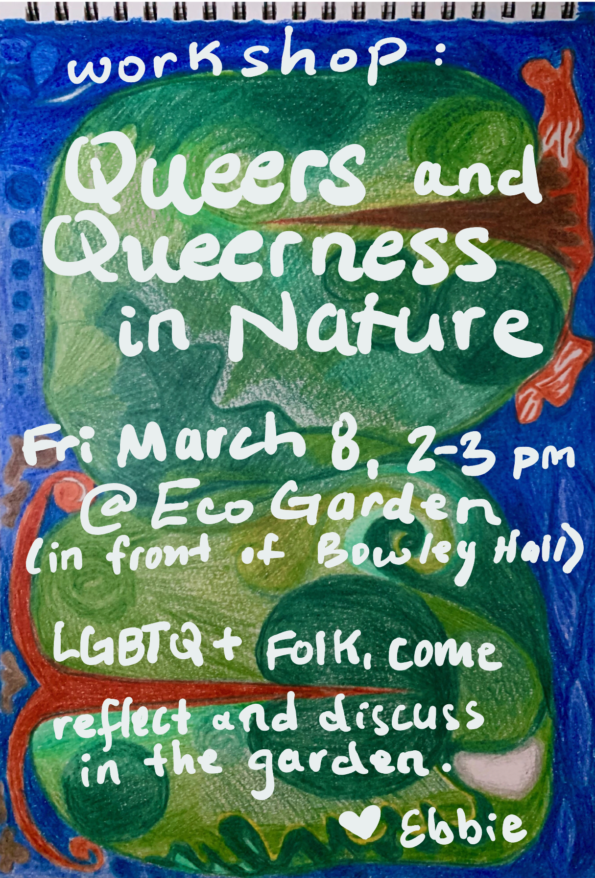 Queers & Queerness in Nature - Painting in Notebook